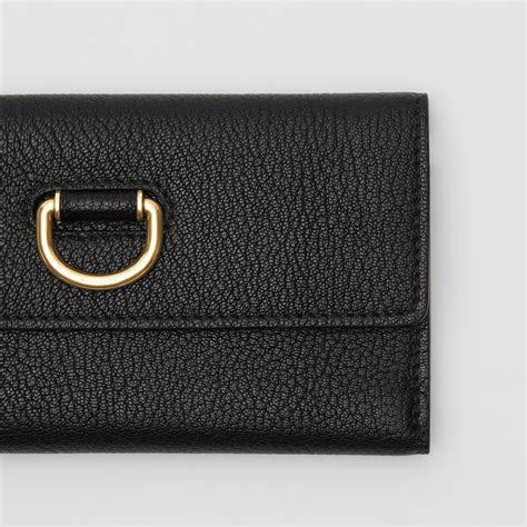 burberry d ring continental wallet|burberry checkbook cover.